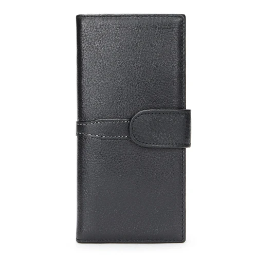 Furze Black Leather Wallet by Nikau Design