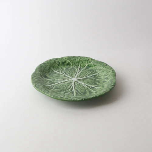 Melamine Cabbage Side Plate by Le Forge - Green