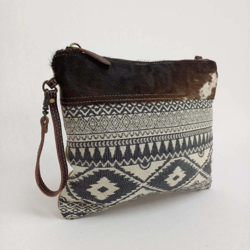Kelly Hide/Canvas Crossbody Bag Bag by Backyard