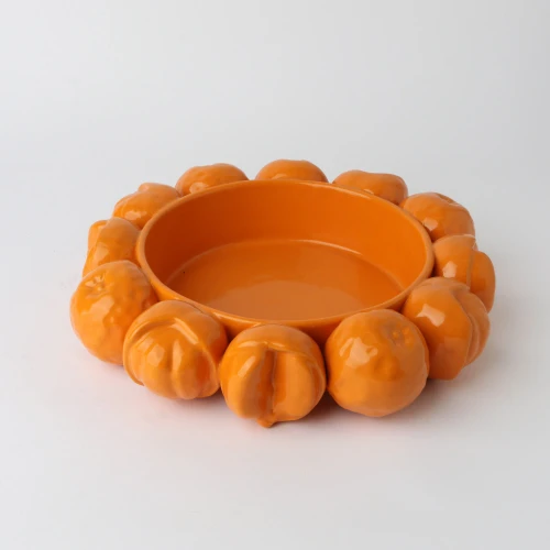 Ceramic Orange Bowl by Le Forge - Orange