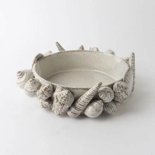Ceramic Shell Bowl by Le Forge - White