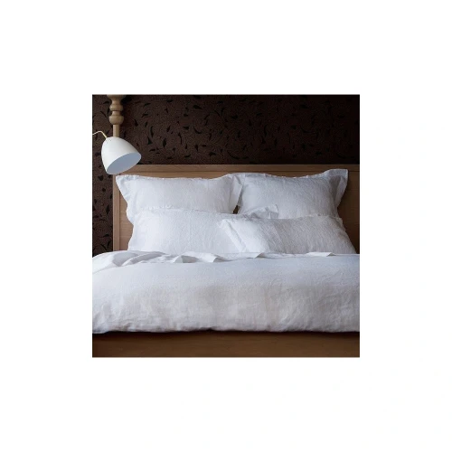 White Lodge Pillowcase by Vida Linen - 55x85 cm