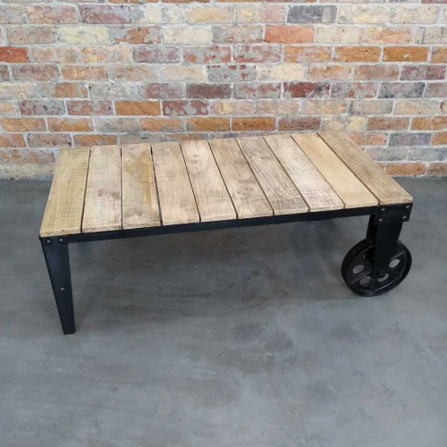 Denton Wheeled Coffee Table by Backyard
