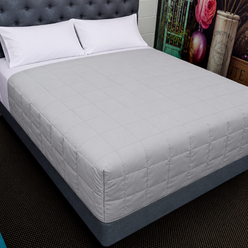 Pewter Boxed End Blanket