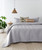 Silver Herringbone Embossed Coverlet Set by Bambury