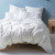 Nimes White Duvet Cover Set by Savona