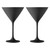 Black - Martini Glass