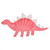 Dino Pink Paper Cake Plates Dinosaur