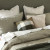 Laundered Linen Bedspread by MM Linen - Olive