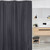 Commercial Charcoal Self Striped Shower Curtain (120 x 180cm)