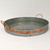 Copper Band Round Tray by Backyard