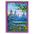 Tiffany Iris Landscape Tea Towel by Modgy