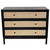 Cardrona Commode 3 Drawer Black by Le Forge