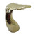 Gold Whale Tail Side Table by Le Forge