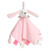 April Bunny Cuddly with Tabs and Teether by Little Dreams