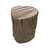 Petrified Wood Stump Stool Natural by Le Forge