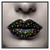 Canvas Art Lips 2 by Le Forge