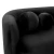 Seattle 3 Seat Sofa by Le Forge - Black Velvet