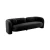 Seattle 3 Seat Sofa by Le Forge - Black Velvet