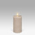 Pillar LED Candle Sandstone by Uyuni - 7.8 X 15.2cm