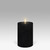 Pillar LED Candle Black by Uyuni - 10.1 X 15.2cm
