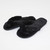Black Jandal Plush Slippers by Honeydew