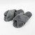 Grey Crossover Plush Slippers by Honeydew