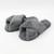 Grey Crossover Plush Slippers by Honeydew