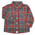 Grey Plaid Flannel Shirt (6-12 months) by Stephan Baby