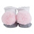 Silver and Blush Fur Pompom Socks by Stephan Baby