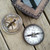 Brass Compass & Sundial In Leather Case by Backyard