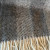 Close-up of Grey Stripe 100% Wool Throw by Mazon