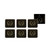 Elegant Bee 6pk Coaster by Ashdene