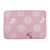 Snowdrop Pink Short Fleece Rug