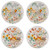 Garden Hens Side Plate Set Of 4 by Ashdene