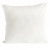 White Velvet and Linen Cushion