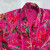Paradise Hot Pink Velvet Kimono Robe