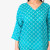 Lattice Turquoise Tunic