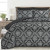 Oxford Black Comforter Set 5Pc Oxford Black Comforter Set 5Pc