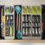 Adjustable Drawer Utensil Storage Tray Double by Prepara