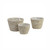 Kans Grass Round Planters Set of 3 by Linens and More
