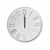 Whisper Clock White With Steel Grey Arms by Linens and More