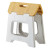 Compact Bamboo On Top Foldable Stool 27cm By Vigar