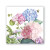 Wild Hydrangea Paper Napkins - Cocktail Napkin