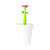 Flower Power White 3L Bathroom Bin by Vigar
