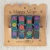 Happy Clips - Navy Folk Flower - Set of 4 by Natural Life