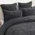 Charlotte Jacquard Onyx Duvet Cover or Euro P/C by Renee Taylor