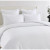 Atlantis Jacquard White Duvet Cover or Euro P/C by Renee Taylor