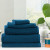 Cobblestone 650 GSM Cotton Ribbed Towel Set by Renee Taylor - 5 Piece Set