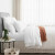 Celeste Seersucker Cotton Waffle Duvet Cover Set by Cloud Linen - Ivory